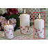 Lima Motiv Rose mit Flamingokerze weißer Zylinder 50 x 100 mm 1 Stück