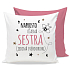 Nekupto Gift Center Kissen mit Widmung Erstaunliche Schwester 30 x 30 cm