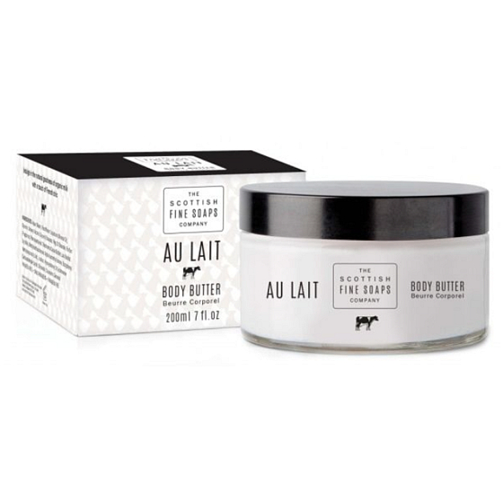 Scottish Fine Soaps Au Lait Körperbutter für alle Hauttypen in einer Dosis von 200 ml