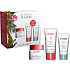 Clarins MyClarins Loyalty VP Feuchtigkeitscreme mit 50 ml Re-Boost-Reinigungsgel 30 ml + Entspannende Nachtmaske zum Aufladen 15 ml, kosmetisches Set