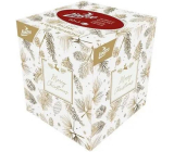 Linteo Papiertaschentücher 3-lagig 60 Stück Weihnachtsmotive in einer Schachtel