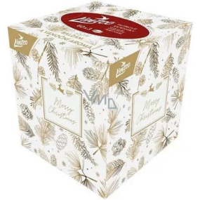 Linteo Papiertaschentücher 3-lagig 60 Stück Weihnachtsmotive in einer Schachtel