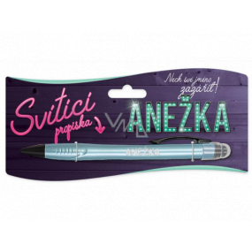 Nekupto Glühender Stift mit dem Namen Anežka, Touch Tool Controller 15 cm