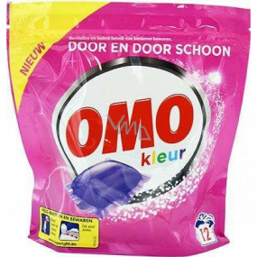 Omo Color Liquid Caps Gelkapseln zum Waschen farbiger Wäsche 12 Dosen 315 g