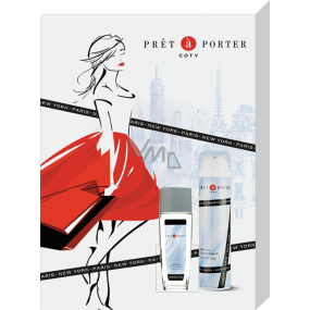 Pret a Porter Original parfümiertes Deo-Glas 75 ml + Deo-Spray 200 ml, Geschenkset für Frauen