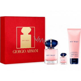 Giorgio Armani My Way Duftwasser 50 ml + Duftwasser 7 ml + Körperlotion 75 ml, Geschenkset für Frauen