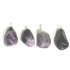 Amethyst Sambia Trommel Anhänger Naturstein M, ca. 2,5 cm, Stein der Könige und Bischöfe