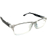 Berkeley Lesebrille Dioptrien +2,0 Kunststoff transparent, schwarz gestreift 1 Stück MC2248