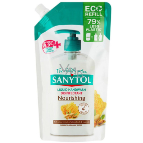 Sanytol Mandelmilch & Gelée Royale Desinfizierende Pflegeseife 500 ml Nachfüllpackung