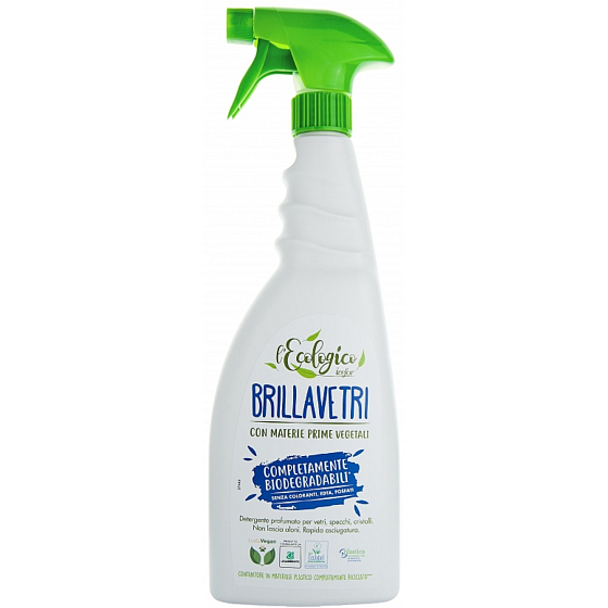 Icefor L'ecologico Brillavetri ökologischer Reiniger für Glas, Fenster, Spiegel und harte Oberflächen 750 ml