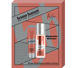 Bruno Banani Magnetic Woman parfümiertes Deodorant Glas 75 ml + Duschgel 50 ml, Kosmetikset für Frauen