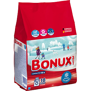 Bonux Waschpulver White Polar Ice Fresh, 1,17 kg, 18 Anwendungen