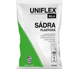Uniflex sádra bílá plastická, 1 kg