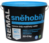 REMAL Schneeweiß hochweiße Farbe für Wände, 22+3 kg