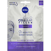 Nivea Hyaluron Cellular Filler Textilmaske gegen Falten, 1 Stk