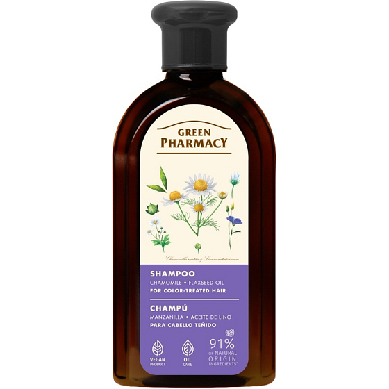 Green Pharmacy Shampoo für coloriertes Haar mit Kamille 350 ml
