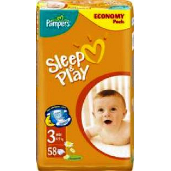 Pampers Sleep & Play 3 Midi 4 - 9 kg Windeln 58 Stück