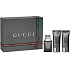 Gucci von Gucci pour Homme EdT 50 ml Toillettenwasser + After Shave Balsam 50 ml + Duschgel 50 ml, Geschenkset