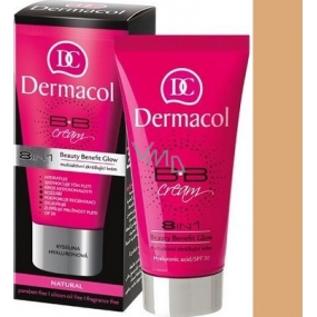 Dermacol Beauty Benefit Glow 8in1 verschönernder BB Cremeton 02 Natural 50 ml