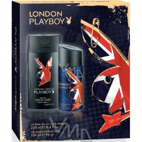 Playboy London Deodorant Spray 150 ml + Duschgel 250 ml, Kosmetikset