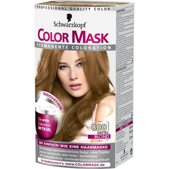 Schwarzkopf Color Mask Haarfarbe 800 Mittelblond
