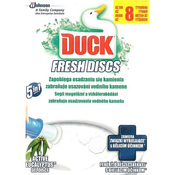 Duck Fresh Discs Aktives Eukalyptus-WC-Gel für hygienische Sauberkeit und Frische der Toilette 36 ml