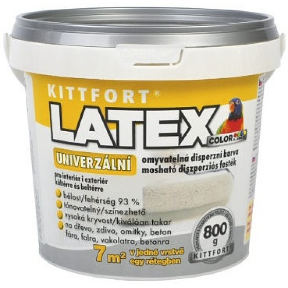 Het Latex Universelle weiße Latexfarbe 800 g