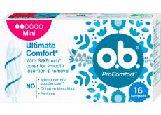 o.b. ProComfort Mini mit Dynamic Fit Tampons 16 Stück