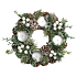 Adventskranzkegel eisgrün 22 cm