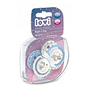 Lovi Night & Day Tröster Silikon dynamisch blau für Kinder 0-3 Monate 2 Stück