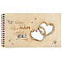 Albi Hochzeitsfotoalbum aus Holz 2019 21 Blatt 36 x 20,5 x 1,3 cm