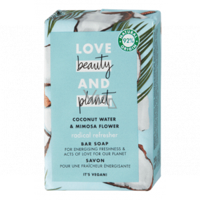 Love Beauty & Planet Kokoswasser und Blumen Mimosa Toilette feste Seife 100 g Love Beauty & Planet Kokoswasser und Blumen Mimosa Toilette feste Seife 100 g