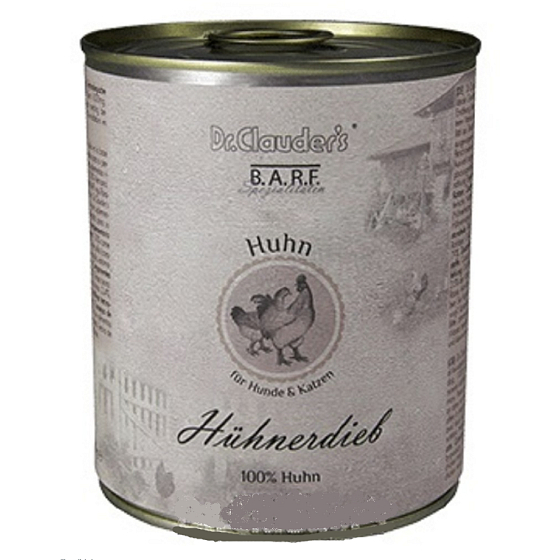 Dr. Clauder BARF Huhn Komplettfutter für Hunde und Katzen 800 g