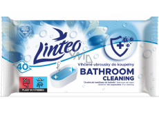 Linteo Badezimmer Feuchttücher 40 Stück, 180 x 200 mm