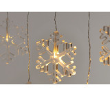 Emos Weihnachtsbeleuchtung Flake Pendelleuchte 0,84 m, 8 LEDs + 5 m Kabel, warmweiß