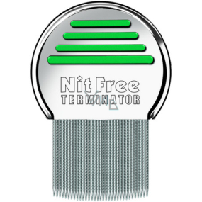 Nit Free Terminator Läusekamm Metallkamm zum Auskämmen von Läusen und Nissen 1 Stück