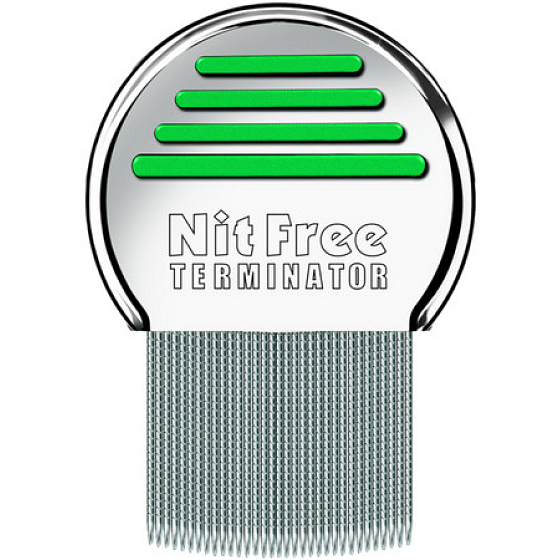 Nit Free Terminator Läusekamm Metallkamm zum Auskämmen von Läusen und Nissen 1 Stück