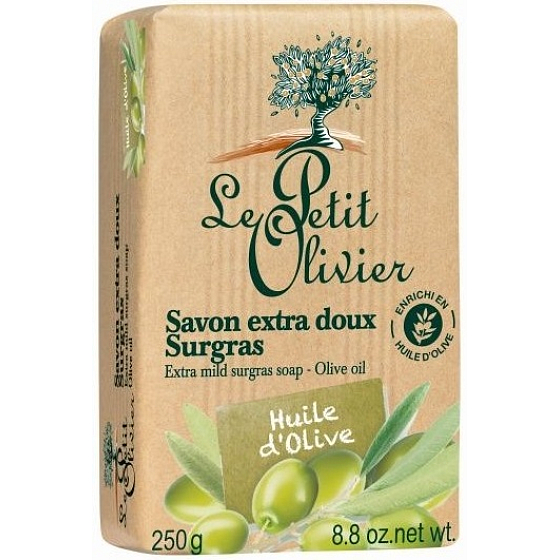 Le Petit Olivier Olivenöl extra fein natürliche Toilettenseife 250 g
