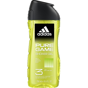 Adidas Pure Game 3v1 Duschgel für Körper, Haare und Gesicht für Männer 250 ml