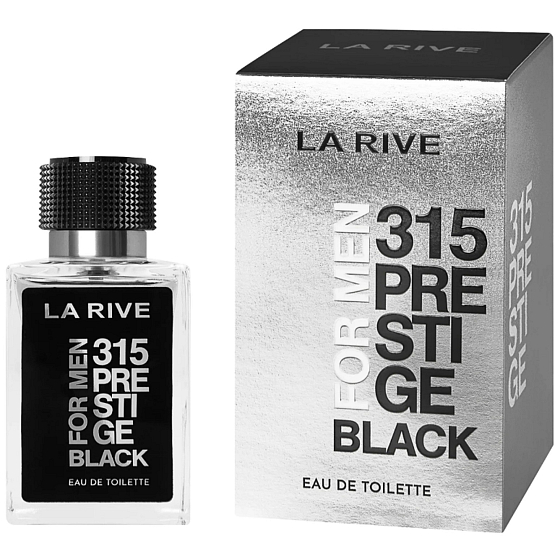 La Rive 315 Prestige Black for Men toaletní voda pro muže, 100 ml flakon s elegantním designem
