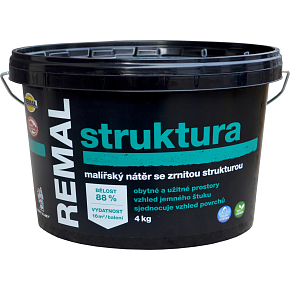 REMAL Struktur malerische Farbe mit grobkörniger Struktur, 4 kg REMAL Struktur malerische Farbe mit grobkörniger Struktur, 4 kg