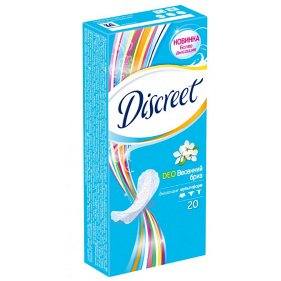 Diskrete Deo Spring Breeze Höschen Intim Einlegesohlen für den täglichen Gebrauch 20 Stück
