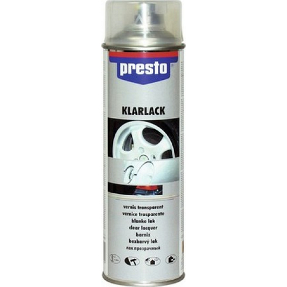 Presto Klarlack schnell trocknender klarer Acryllack 500 ml Spray