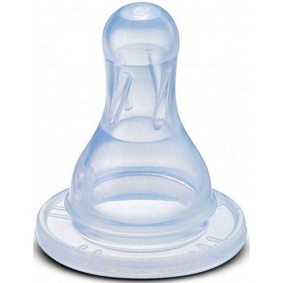 Baby Farlin Silikon Schnuller rund FA-2 Milch 6-12 Monate 1 Stück