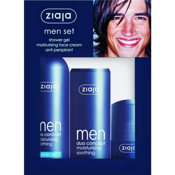 Ziaja Yego Men Duschgel 300 ml + Creme 50 ml + Antitranspirant 60 ml, Kosmetikset