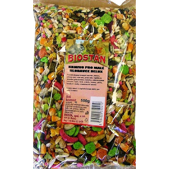 Biostan Delux für Nagetiere, krmivo pro Hlodavce 500 g, po expiraci