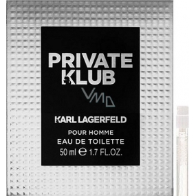 Karl Lagerfeld Privatclub für Herren Eau de Toilette 2 ml mit Spray, Fläschchen