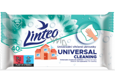 Linteo Universal Feuchttücher mit antibakteriellem Zusatz für vielseitige Verwendung starke Reinigung 40 Stück