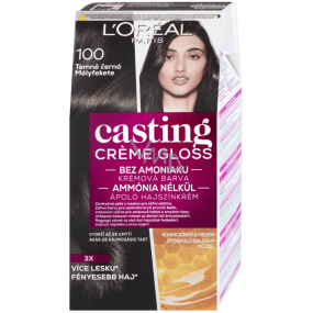 Loreal Paris Casting Creme Glanz Haarfarbe 100 dunkelschwarz