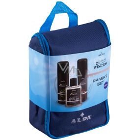 Alpa Windsor Rasierschaum für Männer 200 ml + Deodorant Spray 150 ml + Aftershave 100 ml, Kosmetikset